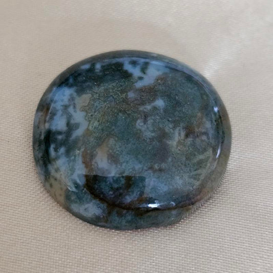 Round Chrysocolla Cabochon - Scandinavian Gem Design