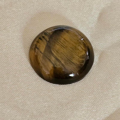 Round Tigers Eye Cabochon - Scandinavian Gem Design