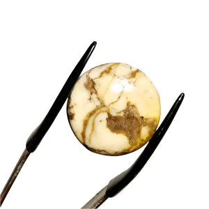 Round Zebra Jasper Cabochon Scandinavian Gem Design