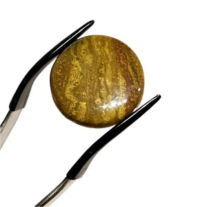 Round Jasper Cabochon Scandinavian Gem Design