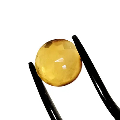 Golden Glow: 1.5ct Facetted Round Amber