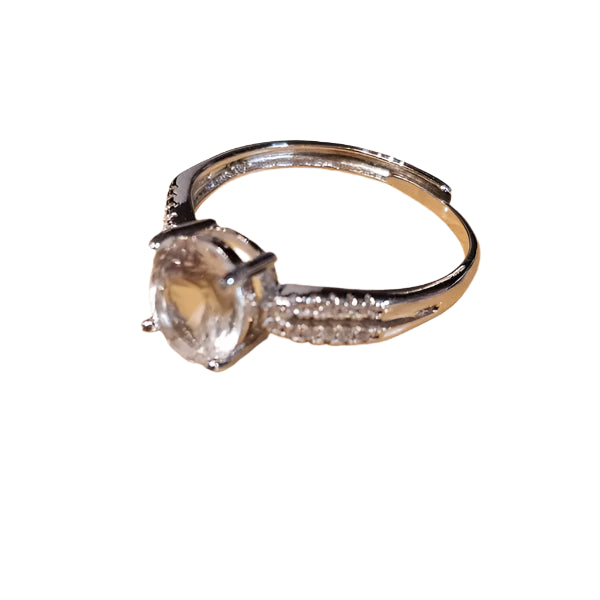 Silver ring with Crystal Quarts - Scandinavian Gem Design