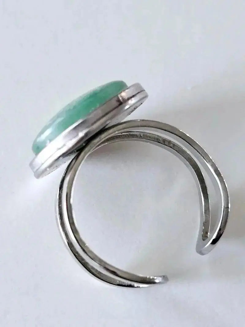 Aventurine in Steel Scandinavian Gem Design