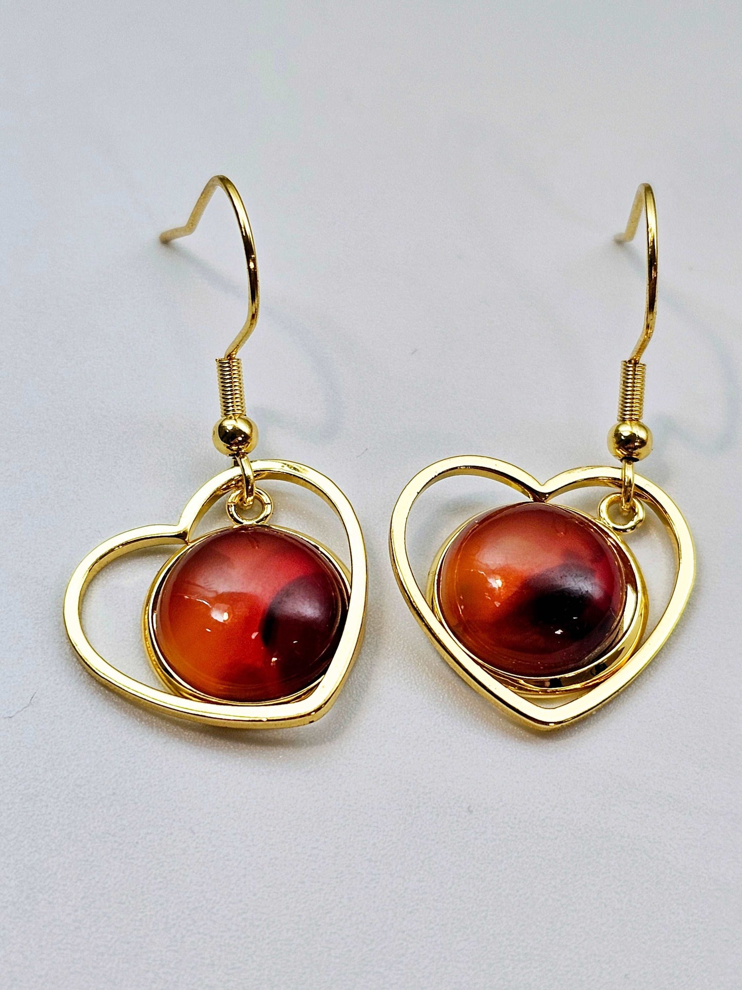 Carnelian Hearts Scandinavian Gem Design