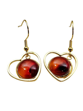 Carnelian Hearts Scandinavian Gem Design