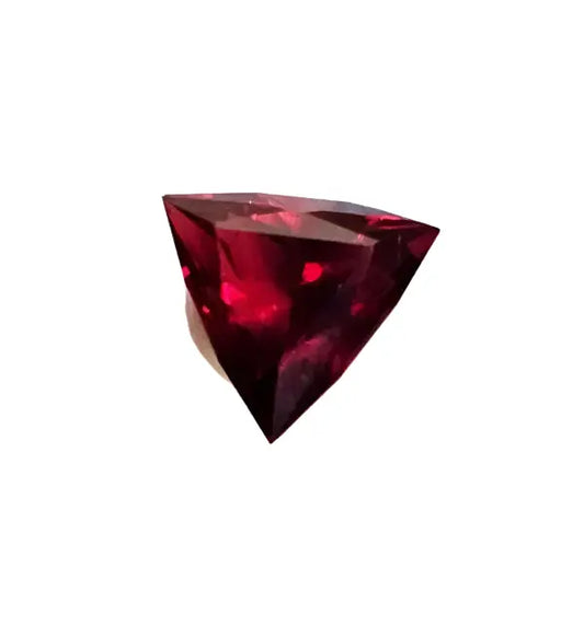 Triangular Elegance: Rhodolite Garnet