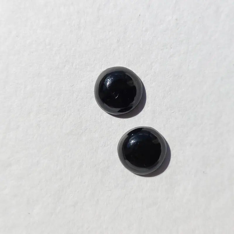 Round Obsidian set (2 stones) - Scandinavian Gem Design