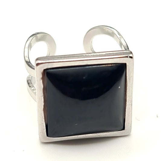 Obsidian Ring Scandinavian Gem Design