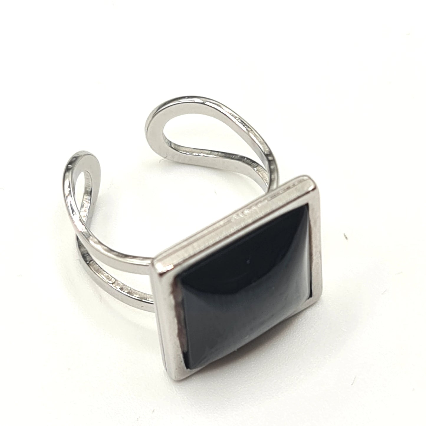 Obsidian Ring Scandinavian Gem Design