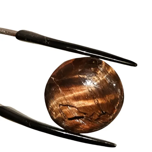 Round Red Tigers Eye Stone - Cabochon