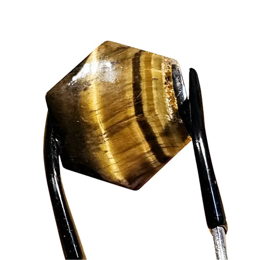 Tigers Eye Stone - Hexagon Cabochon - Cabochon